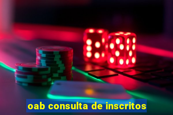 oab consulta de inscritos