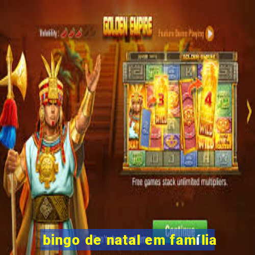 bingo de natal em família