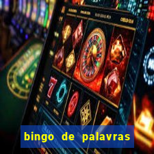 bingo de palavras de natal