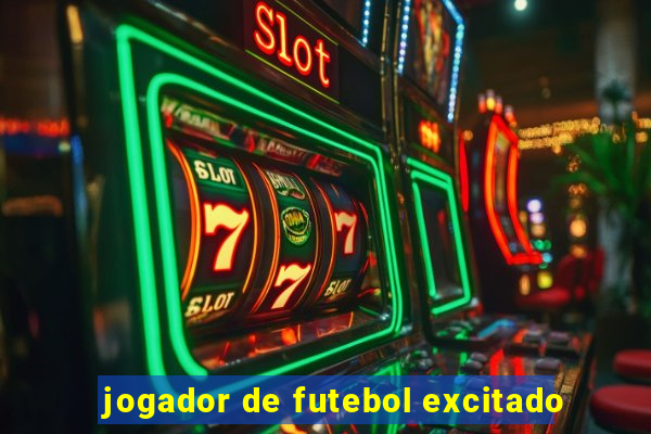 jogador de futebol excitado